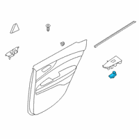 OEM 2021 Kia Forte Power Window Unit Assembly Diagram - 93576M6050