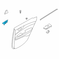 OEM 2022 Kia Forte Door Inside Handle Assembly Diagram - 82610M6000DD7