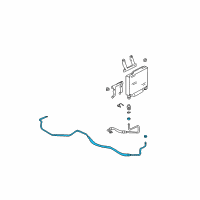 OEM 1994 GMC K2500 Hose Asm-Trans Oil Auxiliary Cooler Outlet Diagram - 15980548