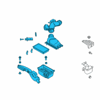 OEM Ford Fusion Air Cleaner Assembly Diagram - BH6Z-9600-AA