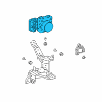OEM 2022 Lexus ES250 ACTUATOR Assembly, Brake Diagram - 44050-33B90