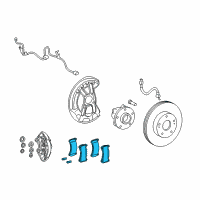 OEM 2021 Lexus RC F Pad Kit, Disc Brake Diagram - 04465-24050