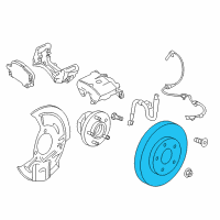 OEM 2018 Buick Regal Sportback Rotor Diagram - 13518653