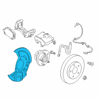 OEM 2018 GMC Terrain Splash Shield Diagram - 84064848