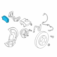 OEM 2021 Chevrolet Equinox Front Pads Diagram - 84121520