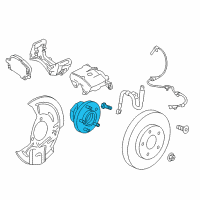 OEM GMC Terrain Hub & Bearing Diagram - 13547478