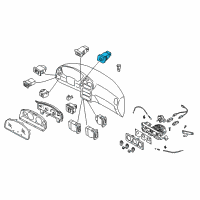 OEM 2002 Nissan Pathfinder Switch Assy-Hazard Diagram - 25290-4W300