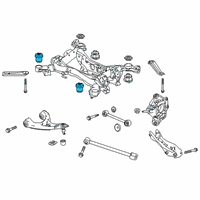 OEM 2022 Honda Passport Mounting Rub FR, RR Subfr Diagram - 50360-T6Z-A01