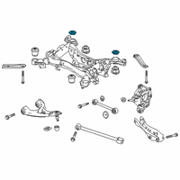 OEM 2017 Honda Ridgeline Rubber, RR.RR. Sub-Frame Stopper (Upper) Diagram - 50371-TZ5-A01