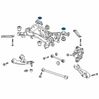 OEM 2019 Honda Passport Rubber, RR.RR. Sub-Frame Stopper (Upper) Diagram - 50371-TZ5-A01