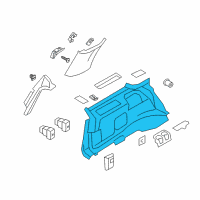 OEM 2014 Lincoln Navigator Quarter Trim Panel Diagram - 7L1Z-7831013-BC