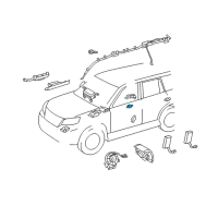 OEM 2022 Lexus GX460 Sensor, Floor Side A Diagram - 89837-60020