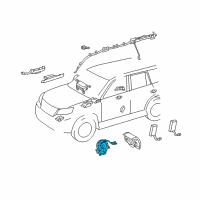 OEM Lexus GX460 Spiral Cable Sub-Assembly With Sensor Diagram - 84307-60030