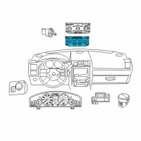 OEM Chrysler 300 Air Conditioner And Heater Control Diagram - 55111031AH
