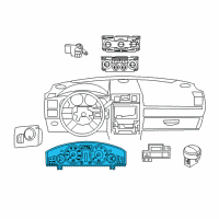 OEM 2005 Chrysler 300 Cluster-Instrument Panel Diagram - 4602489AI