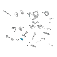 OEM 2009 Lexus SC430 Knob & Element Assembly Diagram - 85520-89101