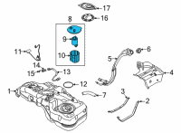 OEM Kia Seltos Fuel Pump Assembly Diagram - 31120Q5500