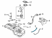 OEM 2022 Kia Seltos Band Assembly-Fuel Tank Diagram - 31210Q5000