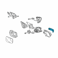 OEM 2013 Acura MDX Light, Driver Side Side Turn Diagram - 34351-STX-306