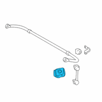 OEM 2017 Toyota Highlander Stabilizer Link Lower Bracket Diagram - 48835-0E010