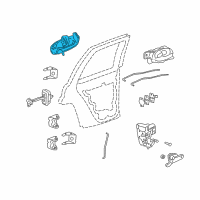OEM Oldsmobile Bravada Handle, Outside Diagram - 15811367