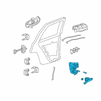 OEM 2008 Chevrolet Trailblazer Lock Assembly Diagram - 15110510