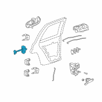 OEM 2002 Oldsmobile Bravada Check, Rear Side Door Diagram - 15196775