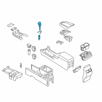 OEM 2012 Nissan Murano Knob Assy-Control Lever, Auto Diagram - 34910-1GR0A