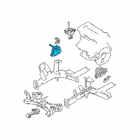 OEM Hyundai Kona Engine Mounting Bracket Assembly Diagram - 21810-J9100