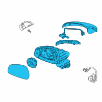 OEM 2020 Kia Stinger Mirror Assembly-Outside Diagram - 87610J5550DCH