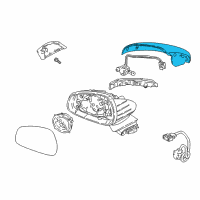 OEM 2018 Kia Stinger SCALP-Outside Rear View Mi Diagram - 87616J5100