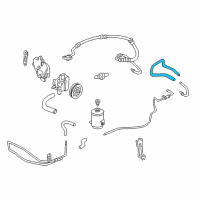 OEM 2002 Honda Accord Hose, Return (Lh At) Diagram - 53734-S84-A81