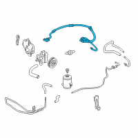 OEM 1999 Honda Accord Hose, Feed Diagram - 53713-S82-A01