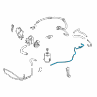 OEM 2001 Honda Accord Pipe B, Power Steering Return (10MM) Diagram - 53779-S84-A01