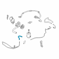 OEM 2000 Honda Accord Hose, Oil Tank Diagram - 53733-S84-A01