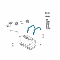 OEM Jeep Wrangler Strap-Fuel Tank Diagram - 52100235AD