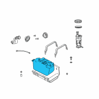 OEM Jeep Wrangler Fuel Tank Diagram - 52059617AJ