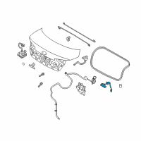 OEM 2011 Kia Optima Outside Handel & Switch Assembly-Trunk Lid Diagram - 812602G000