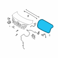 OEM 2014 Kia Optima Weather Strip-Trunk Diagram - 873214C500