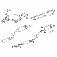 OEM 2020 Chevrolet Sonic Muffler & Pipe Insulator Diagram - 95017774