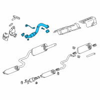 OEM 2013 Chevrolet Sonic Front Pipe Diagram - 95129306