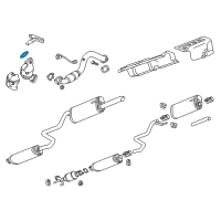 OEM Chevrolet Cruze Converter & Pipe Seal Diagram - 55570704