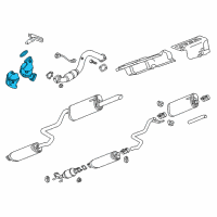 OEM 2020 Buick Encore W/UP 3Way Catalytic Convertor Assembly Diagram - 25196720