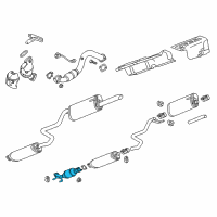 OEM 2015 Chevrolet Sonic Converter & Pipe Diagram - 94543604