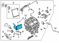 OEM Nissan Rogue Core Assy-Front Heater Diagram - 27140-6RF0A