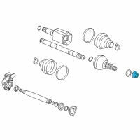 OEM Buick LaCrosse Axle Assembly Nut Diagram - 11611687