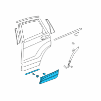 OEM 2018 Honda CR-V Garnish Assy., L. RR. Door (Lower) Diagram - 75333-TLC-A01