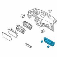 OEM 2016 Hyundai Sonata Heater Control Assembly Diagram - 97250-C2011-GU