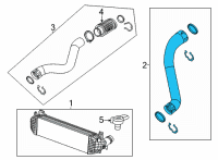 OEM 2022 Cadillac CT5 Outlet Tube Diagram - 84009657