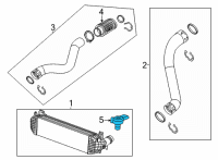 OEM Cadillac CT4 Pressure Sensor Diagram - 12694431